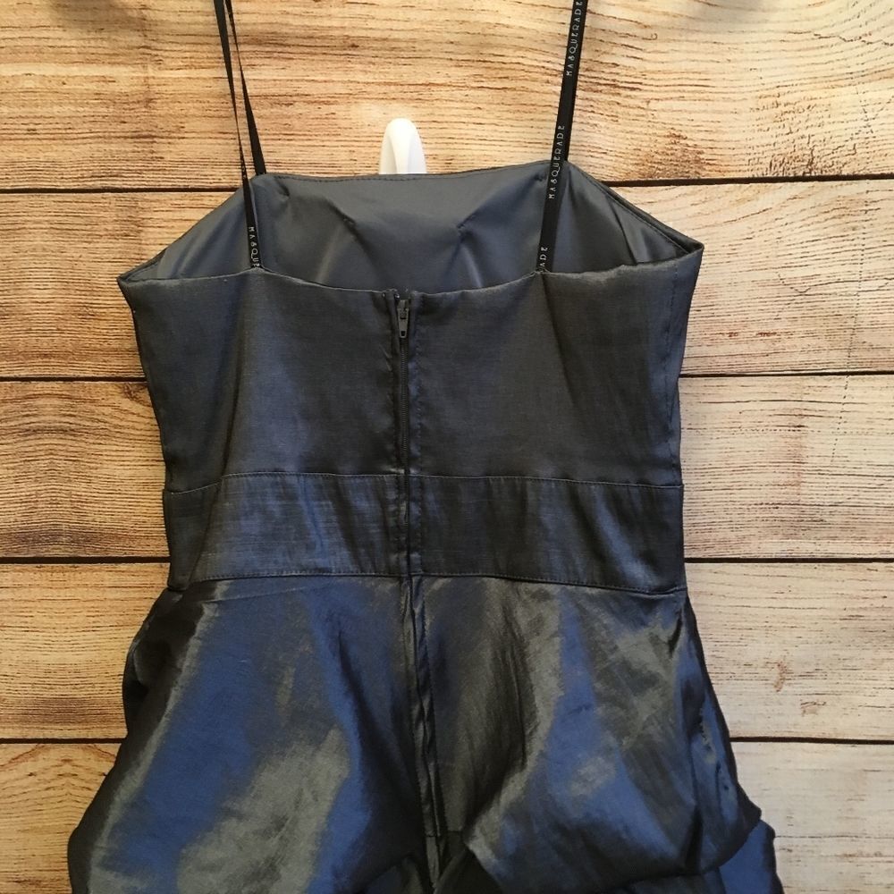 ‎MASQUERADE STRAPLESS RUFFLED SKIRT DRESS - Picture 5 of 8